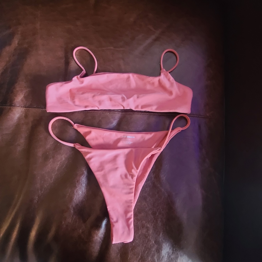 Ark Swimwear Bikini Set – Rust (Top M / Bottom S)